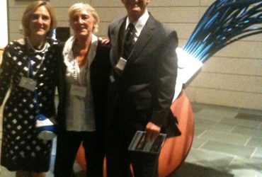 Marilyn Arthur (middle) attends the 2010 gala at the Nasher Museum with her daughter Lori Arthur (left) and Tom Stroud.