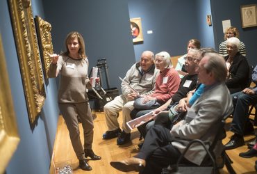 Visitors enjoy a guided Reflections tour to Carlo Dolci: The Medici's Painter exhibition. Photo by J Caldwell.