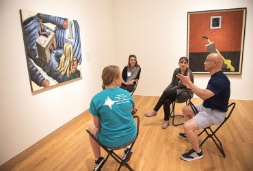 Enjoy art at a different pace. Join a gallery guide for a slower look at a single work of art. Photo by J Caldwell.