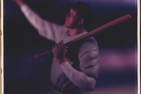 David Levinthal, Untitled (Babe Ruth) from the series Baseball, 2004. Polaroid Polacolor ER Land Film, edition 2/5, 24 × 20 inches (61 × 50.8 cm). Collection of the Nasher Museum. Anonymous gift. © David Levinthal.