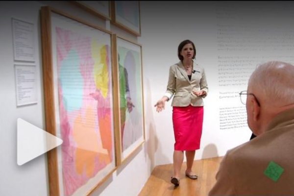 Jessica Ruhle leads a Reflections tour, featured on a segment of CBS North Carolina.