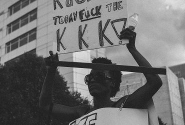 Kennedi Carter, F**k the KKK from the series Life, August 18, 2017. Gelatin silver print, 20 x 16 inches (50.8 x 40.64 cm). Courtesy of the artist, Durham, NC.