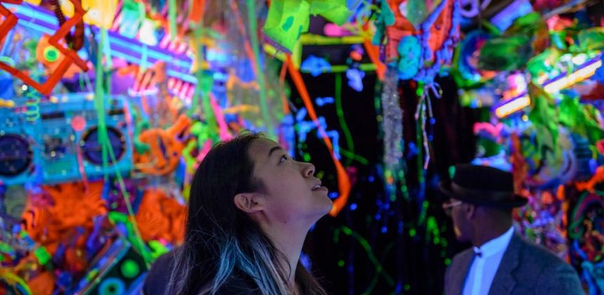 Kenny Scharf's Cosmic Cavern (2015) at the Portland Art Museum, one of the museums participating in the AAMD's paid internship project Courtesy of the AAMD and the Portland Art Museum