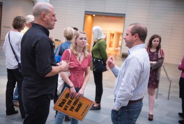 The Nasher Museum co-hosted an evening of music and conversation to celebrate the fall Music & Protest issue of Southern Cultures, the academic quarterly published by UNC Press with the Center for the Study of the American South.