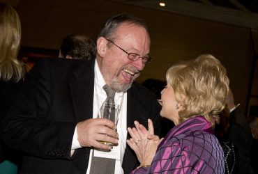 Blake Byrne enjoys a benefit gala at the Nasher Museum with former N.C. Governor Beverly Eaves Perdue. Photo by J Caldwell.