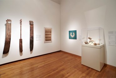 Installation view; Cultures of the Sea: Art of the Ancient Americas; Nasher Museum of Art at Duke University. Photo by Peter Paul Geoffrion.