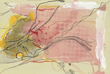Helen Frankenthaler, Weeping Crabapple, 2009. Woodcut on paper, artist’s proof 2/12, 25 1/2 × 37 3/8 inches (64.77 × 94.93 cm). Collection of the Nasher Museum of Art at Duke University. Gift of the Helen Frankenthaler Foundation, 2019.27.18. © Helen Frankenthaler Foundation, Inc.