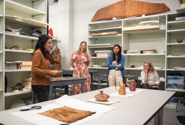 Diana Sanchez gives a presentation to museum colleagues about her research