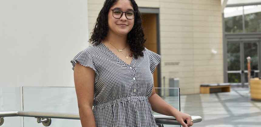 Museum intern Ghita Basurto-Covarrubias