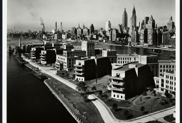 Todd Webb, Welfare Island from 59th St. Bridge, New York, 1946. Vintage gelatin silver print, 15 x 18 3/4 inches (38.1 x 47.625 cm). Collection of the Nasher Museum of Art at Duke University. Gift of Charles (A.B.’84) and Linda Googe, 2020.21.35. © Todd Webb Archive, Portland, Maine USA.