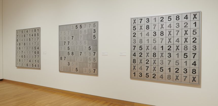 Installation view, Processing Systems: Numbers by Sherrill Roland