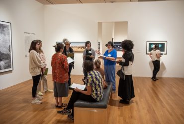 Teacher Workshop Discussion in the exhibition Second Nature: Photography in the Age of the Anthropocene