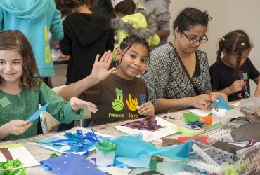 Creativity abound in our community classroom open studio session during free family day