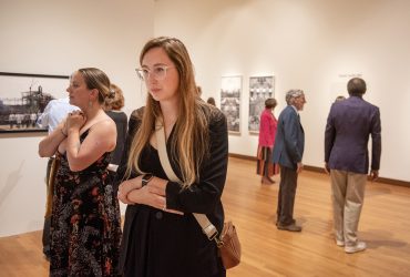 Visitors explore the latest exhibition Second Nature