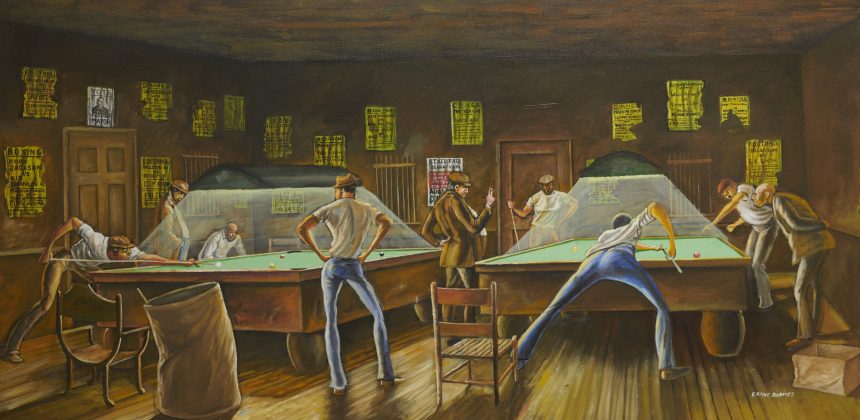 Ernie Barnes, Two Shots, 1989