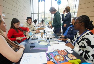 Art making at the Nasher MUSE Student Party (2024)