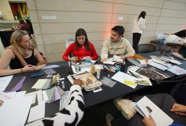 Art making at the Nasher MUSE Student Party (2024)